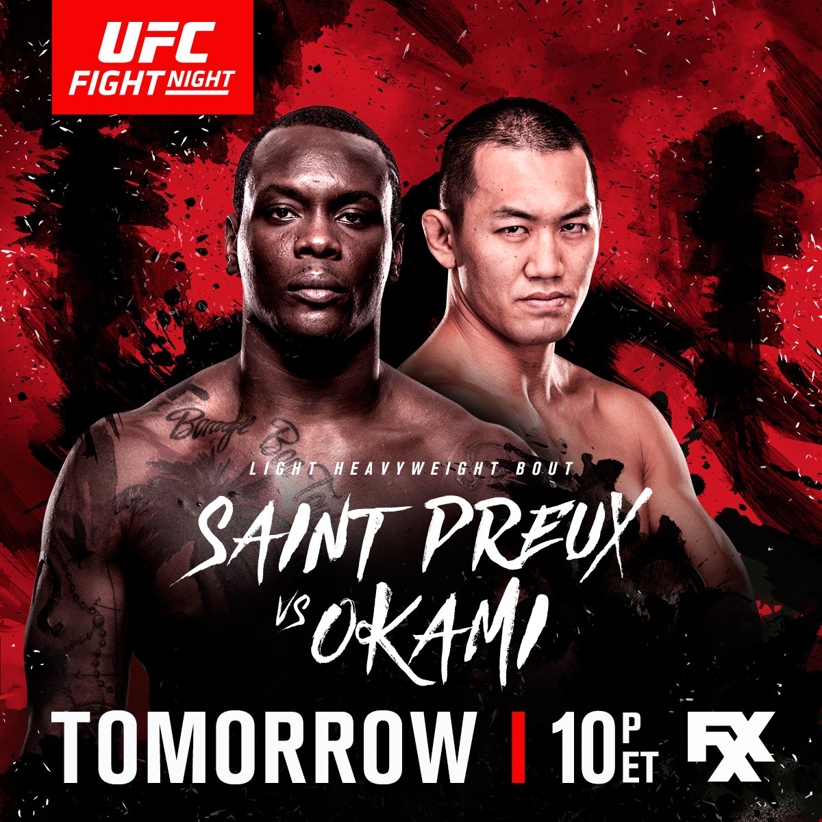 IT GOES DOWN TOMORROW!!

#UFCJapan goes down on @FXXNetwork FRIDAY | 10pmET/7pmPT

Who ya got in the main event: @003_OSP or @OkamiYushin?