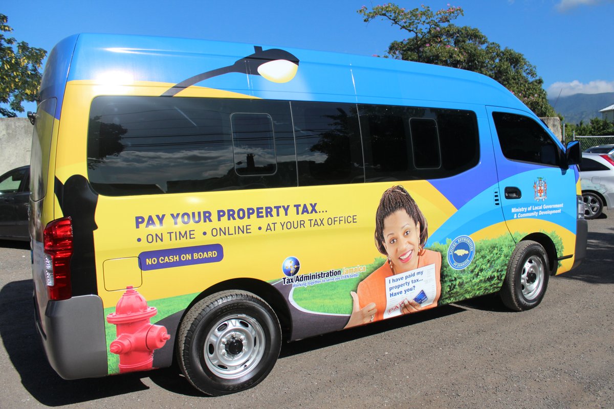 JamaicaTax's tweet photo. ST. CATHERINE & TRELAWNY look out for #PropTaxMOBILE, Sept 20-23 (9am-4pm) #PropTaxYOURway #PropTaxGO @onthegroundjm @MOFJamaica @GNJ_Ltd https://t.co/CM6iijPakS