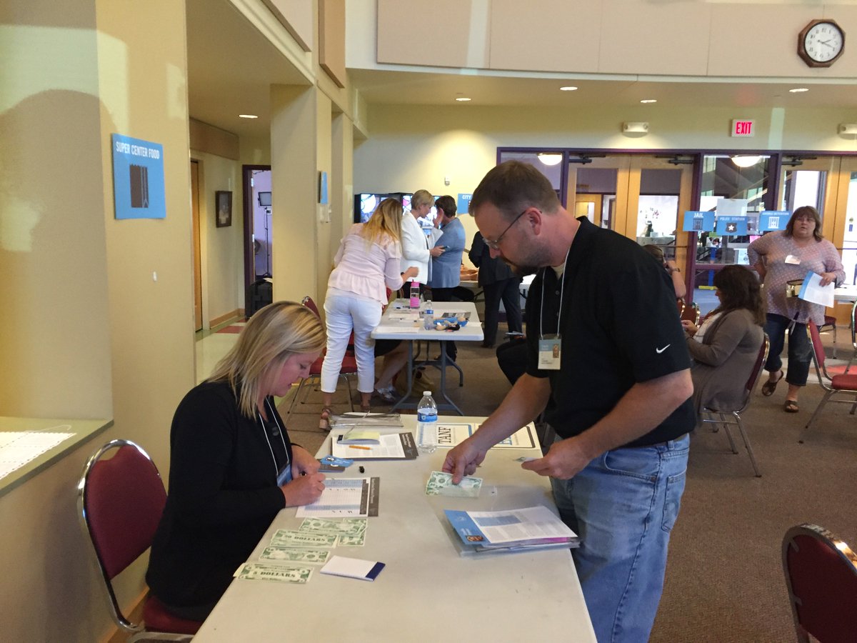 DispatchFL's tweet photo. Don’t know what it’s like to be poor in #crowwingcountymn? People are finding out by role playing. Look for Sunday story in @brd_dispatch https://t.co/jCjWvVM2DU