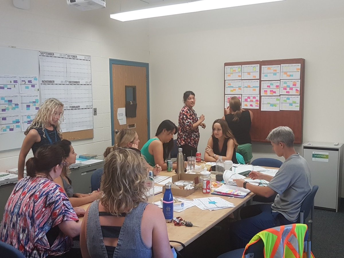Staff working hard and working late to get our new timetable working!  Thanks to everyone for their help today in a variety of ways!