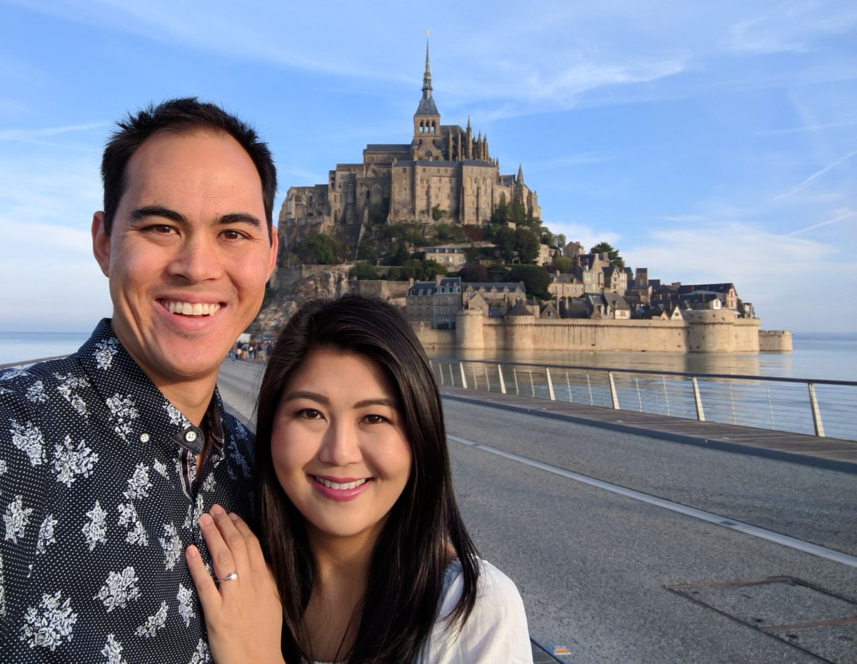So lucky to have <a href="/tiffsiu/">Tiffany Siu</a> in my life! #SheSaidYes #MontStMichel