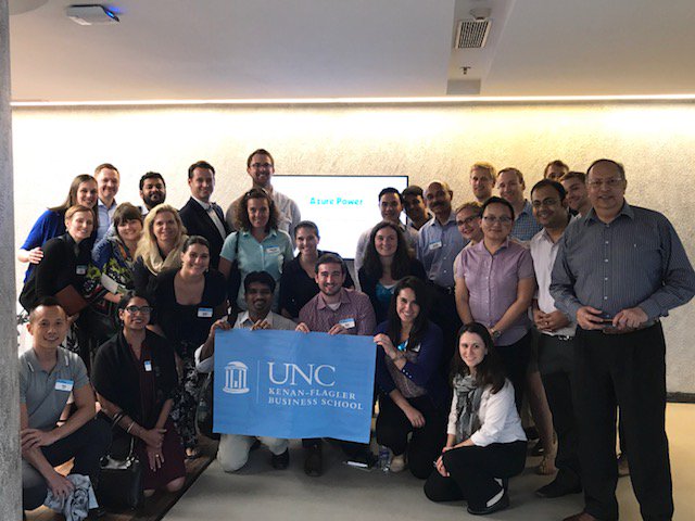 MBAatUNC's tweet photo. Today MBA@UNC students met with S Chand Group and Azure Power in Delhi, India as part of their immersion extension experience. #MBAimmersion https://t.co/HvOqN1lUr9