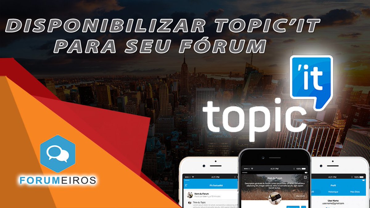 Forumeiros_pt's tweet photo. É hora de assistir @shek_forumactif no #Youtube e saber como instalar o #Topicit no seu fórum grátis #Forumeiros: https://t.co/F1UoPANjtI https://t.co/TiCuQYD5dk