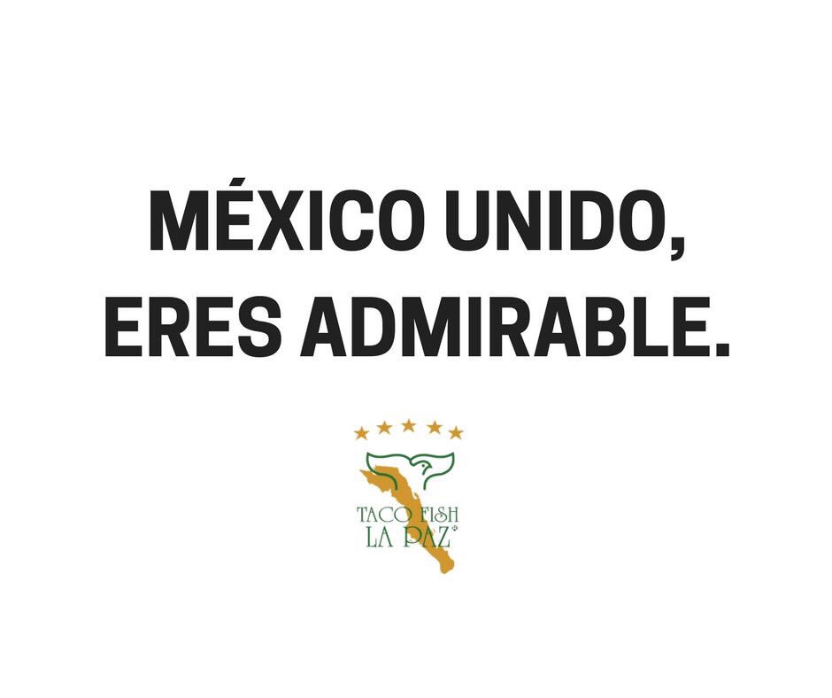 tacofishlapaz's tweet photo. A los que ayudaron y a los que siguen ayudando... Mexicanos, unidos somos admirables.  #FuerzaMéxico 🕊🇲🇽 https://t.co/D3O2t8z5wb