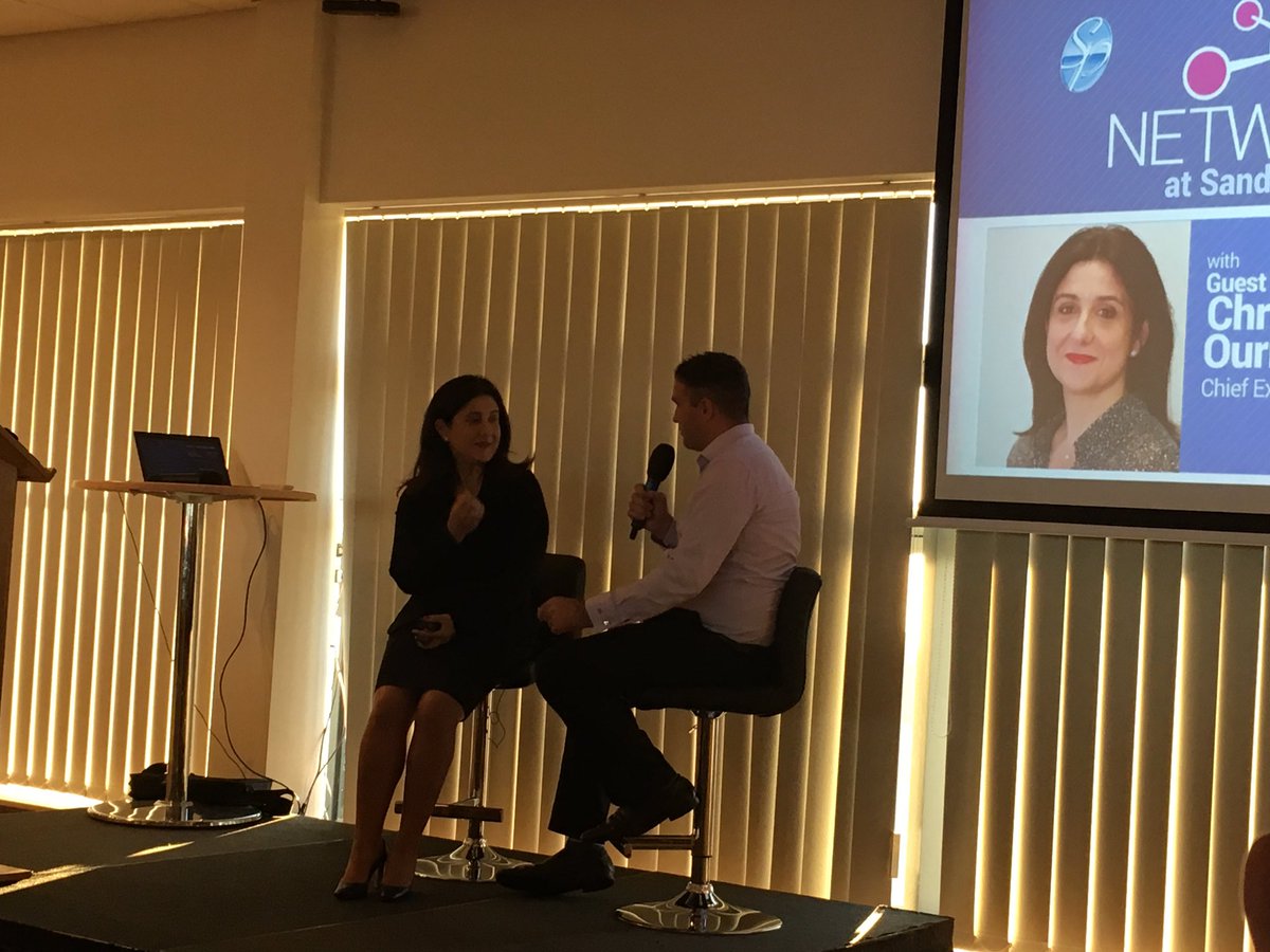 ExeterHampton's tweet photo. Really interesting network evening @SandyParkExeter with @steeno10 Christine CEO @flybe #VeryPersonable #ThankyouForHavingUs #CUSundaySteeno https://t.co/WAmmGtaL34