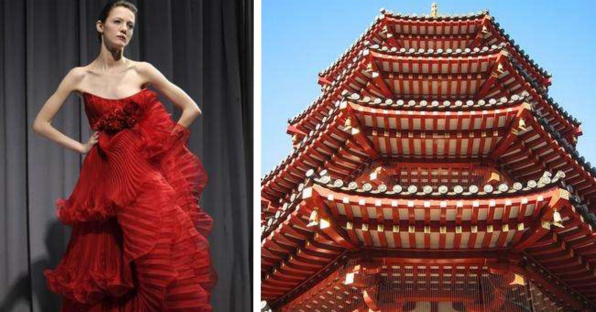 RipArchs's tweet photo. Fashion Week season is in full swing! Take a look at fashion inspired by architecture in these images:  https://t.co/FlB3neqd9M https://t.co/LpzLYlcXZt