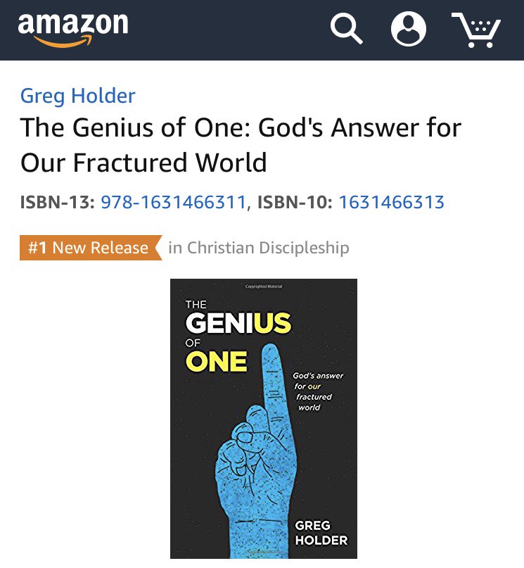 crossingstl's tweet image. #1 New Release in Christian Discipleship! Others are eager to learn about #GeniusOfOne from @gbholder.