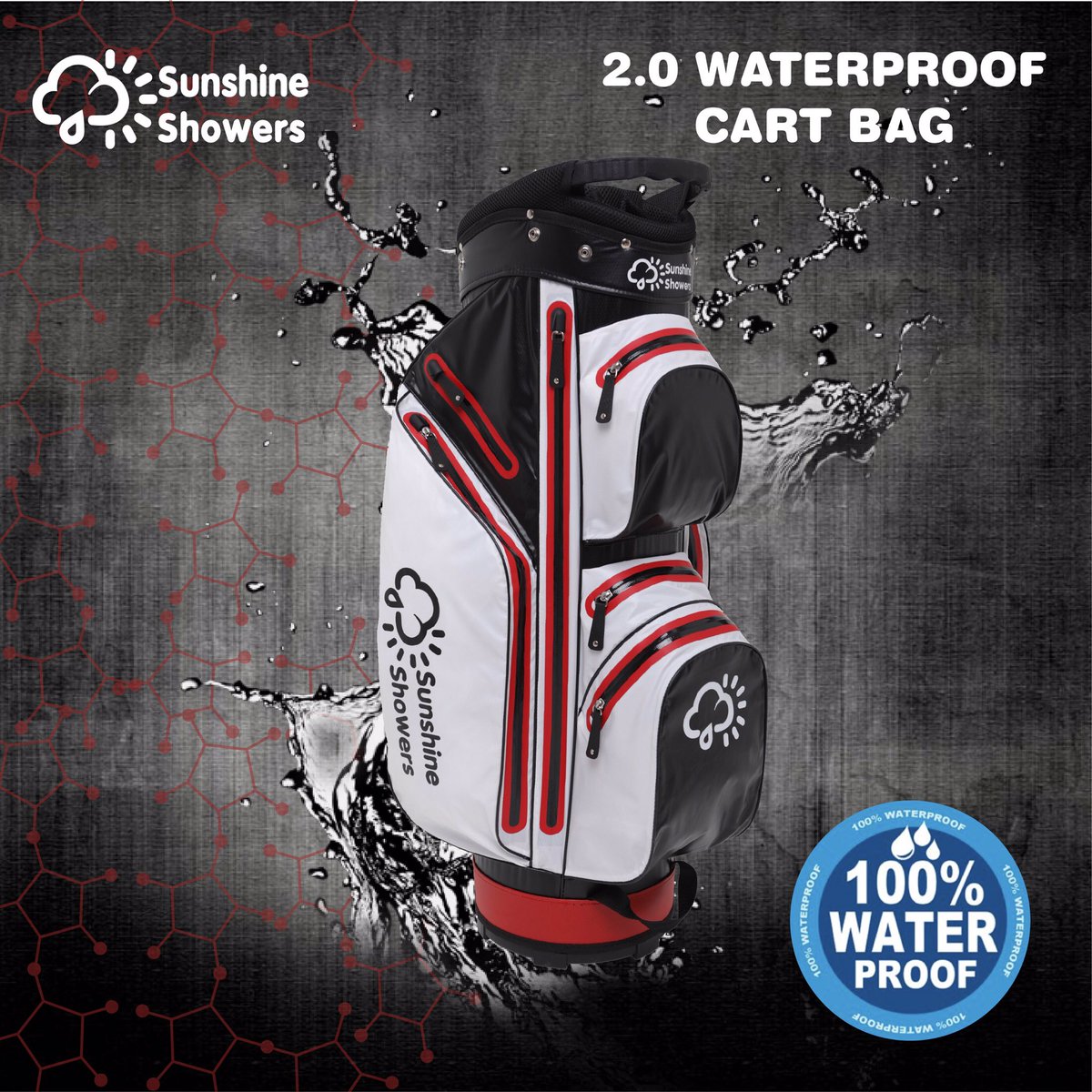 4 weeks time and our new waterproof cart bags will be in stock #ssgolf
