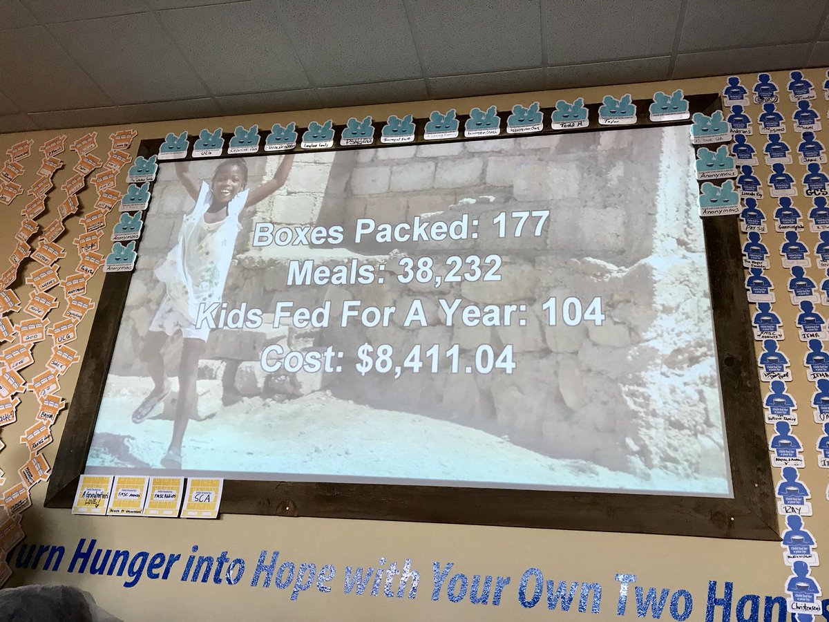 InteractPerry's tweet image. Interact volunteering to pack meals at Feed My Starving Children! @fmsc_org