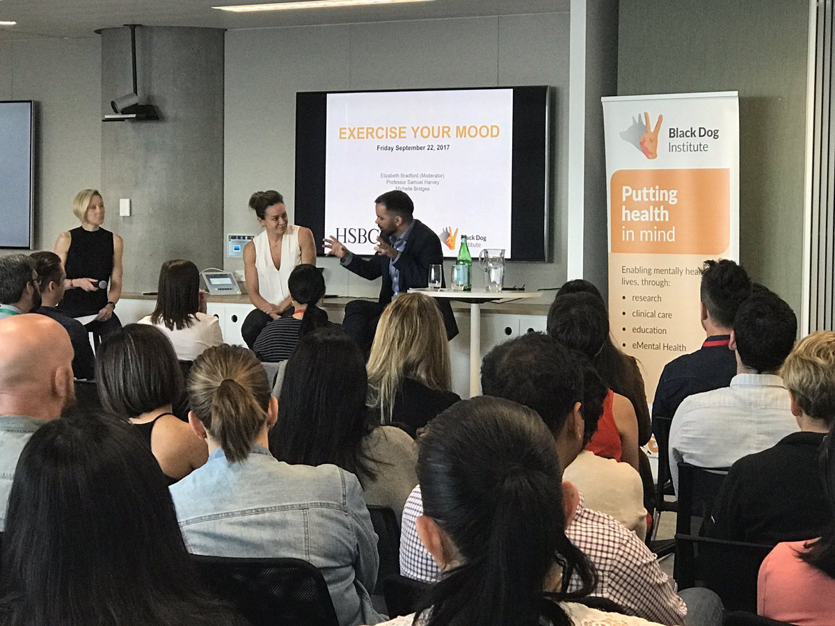Sam Harvey (@samuel_harvey) on Twitter photo Great fun chatting with @MishBridges about links between exercise and mental health....also got to learn how to do squats! <a href="/blackdoginst/">Black Dog Institute</a> Great fun chatting with @MishBridges about links between exercise and mental health....also got to learn how to do squats! <a href="/blackdoginst/">Black Dog Institute</a>
