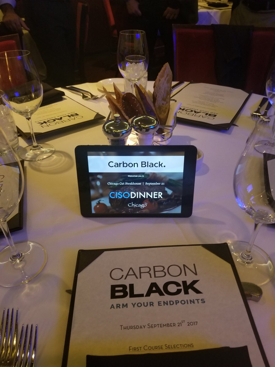 cxosyncLLC's tweet photo. @CIOsynergy @CarbonBlack_Inc hosting a #CISOdinner tonight in #Chicago #CISO #ITsecurity #ArmYourEndpoints https://t.co/x4C7QFi9Lu
