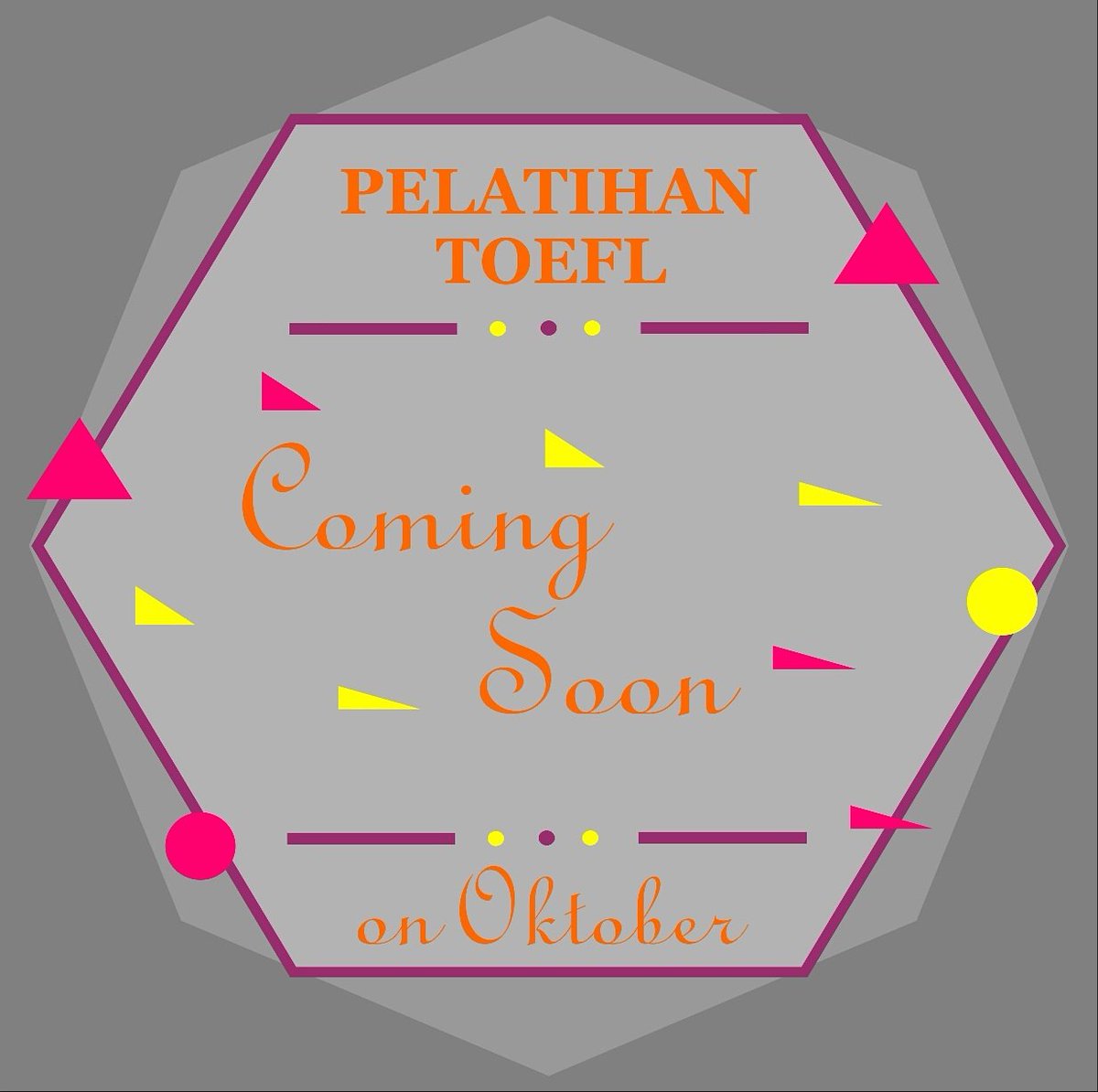 Coming soon Pelatihan TOEFL

QUOTA terbatas dan TERBUKA untuk umum. 

#bemfebuad