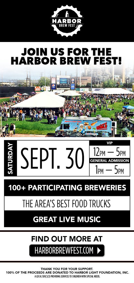 HarborBrewFest's tweet photo. Come join us for a great day at the ballpark!  Discounted tickets available @HarrysWine or online at https://t.co/XnzvISZFU9. https://t.co/IgNsJflGC3