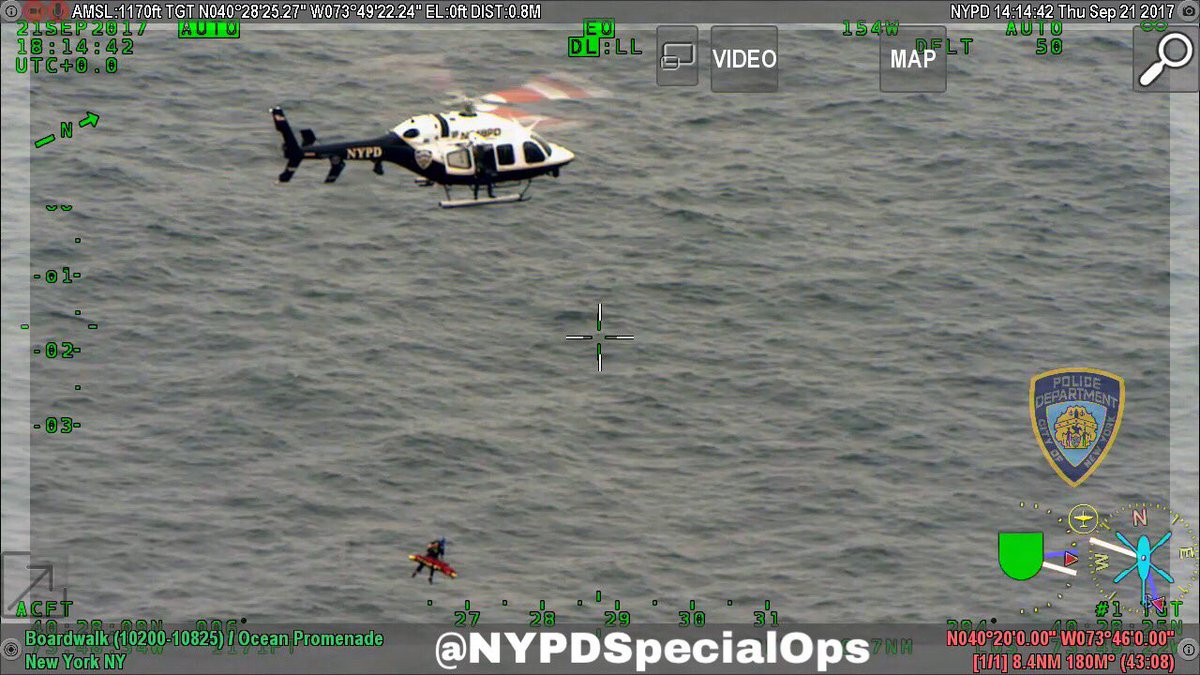 NYPDSpecialops's tweet photo. Great Job by #NYPD Aviation &amp; ESU when they medevaced an aided that had fallen 35' while onboard a ship that was located 16 miles offshore. https://t.co/Yj9as0l1Hw