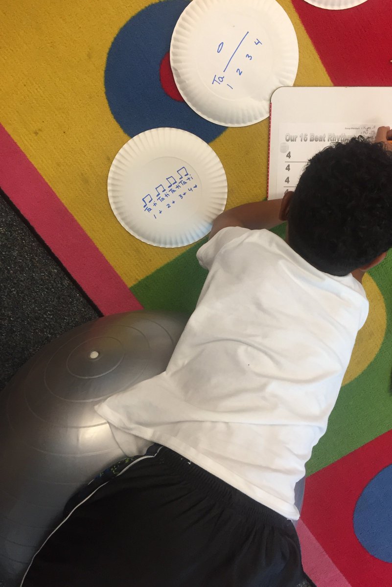 CES_CArts's tweet photo. Says this is comfortable? A Terrific Musician last music class & a Terrific Composer today #musicallearner anyway u👁at it @CroftonESAACPS https://t.co/edTqMSSQA6