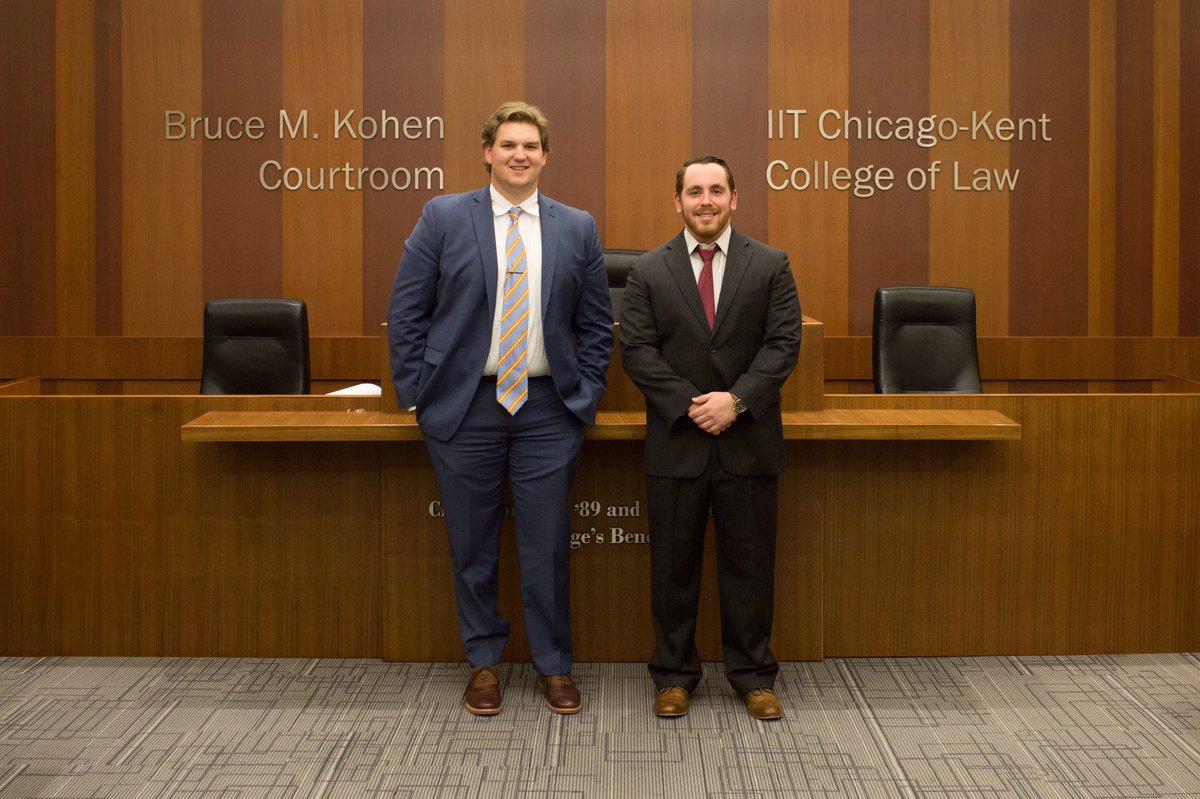 ChicagoKentSELS's tweet photo. Good luck to Nick Ustaski &amp; Ken Koppelman this weekend @TJSLSportsLaw Nat'l Sports Neg. Comp! @ChicagoKentLaw #sportslaw https://t.co/0NspxD1aE6
