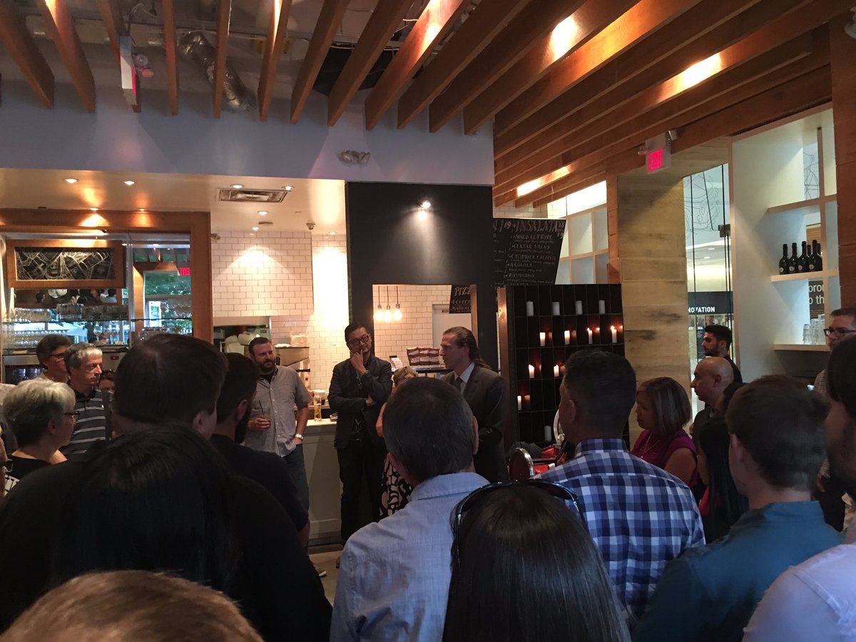 Great turnout at the <a href="/UHNDigital/">UHN Digital</a> cocktail event and looking forward to tomorrow's Digital Health Symposium!
