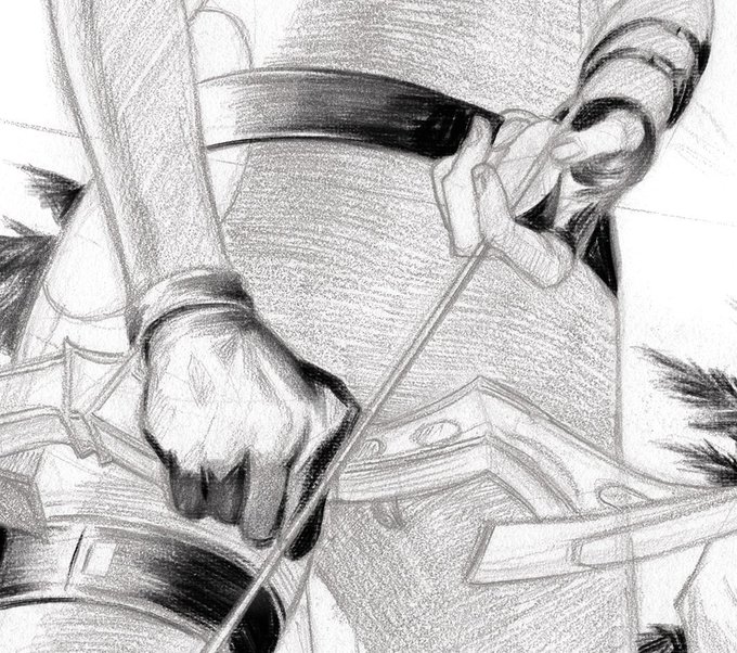 Working on the next cover of everybody's favorite archer. 