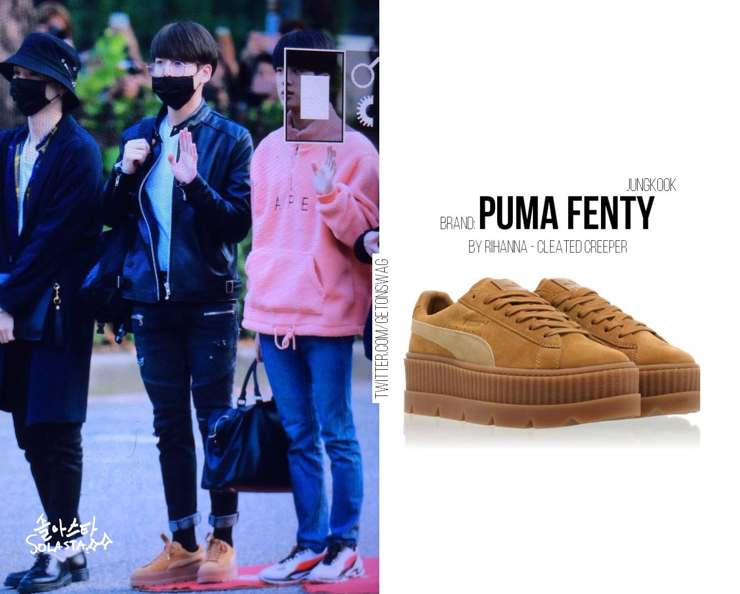 magnifiek eiwit privacy Beyond The Style ✼ Alex ✼ on Twitter: "JUNGKOOK #BTS 170922 #JUNGKOOK #정국  #방탄소년단 PUMA FENTY by RIHANNA Cleated Creepers https://t.co/53OwdYEGdn" / X