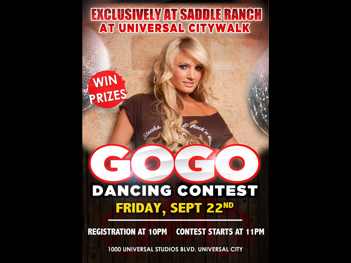 Join our #GOGODANCING #CONTEST tmrw nite exclusively at our #UniversalCityWalk location!!! Starts at 10 PM! Must be 21 yrs or older. #YAY!
