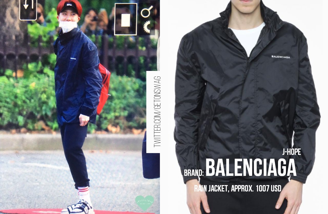 Beyond The Style Alex on X JHOPE BTS 170922 JHOPE BALENCIAGA RAIN JACKET https t WMeOGpQ9OP X