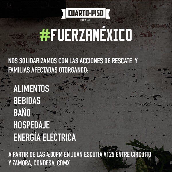pakito_orihuela's tweet photo. Retweet @retioDF por favor, hay 20 camas disponibles, agua y comida para cualquier grupo de rescate y personas que lo necesiten#VamosMexico https://t.co/10DO2jI2Zt