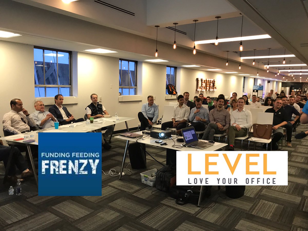 VentureSHOT's tweet photo. The Funding Feeding Frenzy live! #Investors meet #entrepreneurs #chicago @LevelOfficeCHI #FFF #fundingFF https://t.co/OO9y2JaYtl