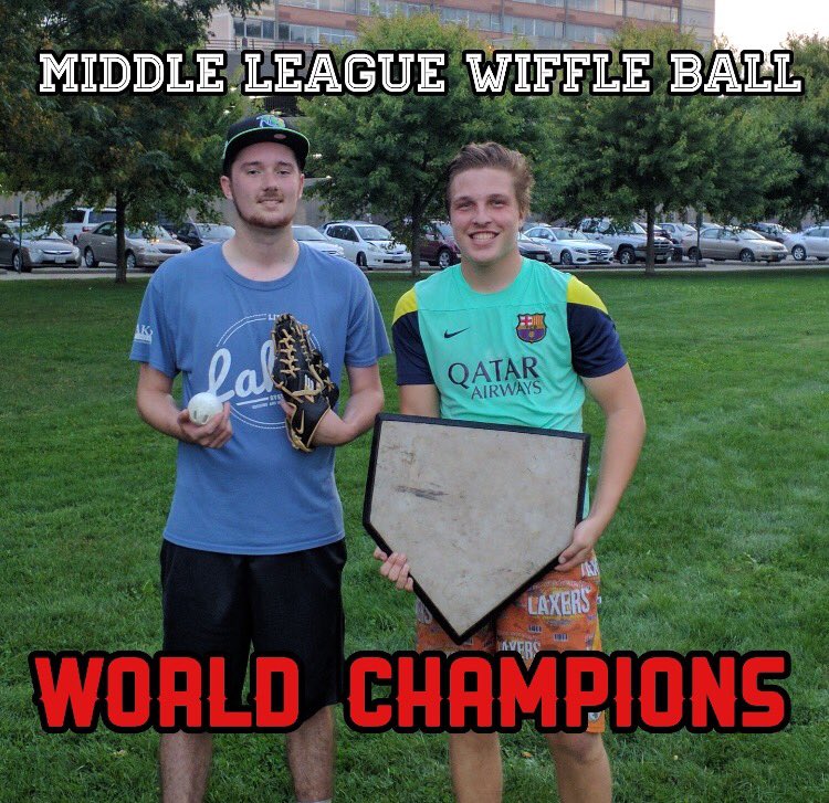 MLWB03's tweet image. Congrats to the 2017 MLWB champion Rays! Dan Fitch (left), Alex Beale (right), and Don Hickey &amp;amp; Kevin Cannon (not pictured).