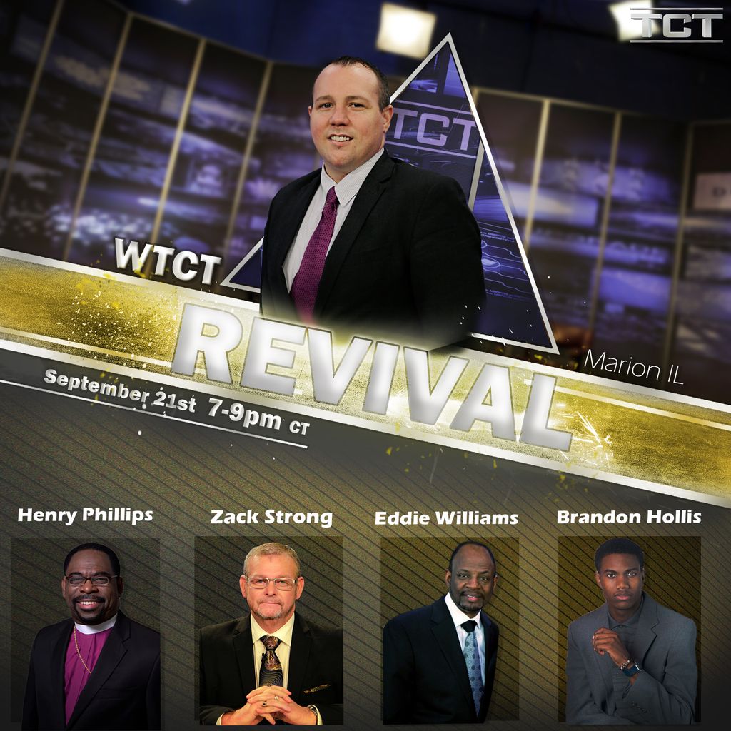 TCTTV's tweet photo. Join us now, Southern #Illinois, for #Revival LIVE from our #WTCT station! #MarionIL #LiveTV #christiantv https://t.co/hT997bnbwR