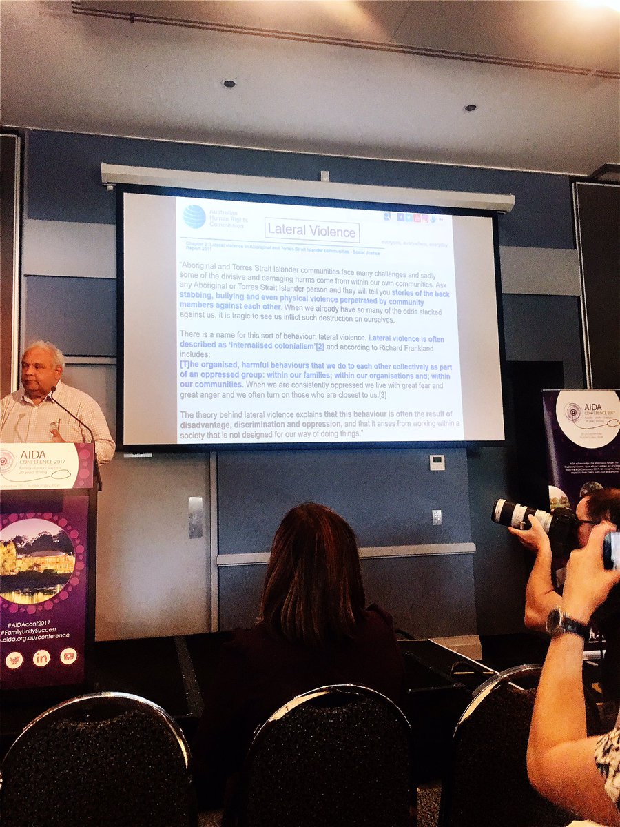 Wattleseed_Nutr's tweet photo. Lateral violence has a big impact on health #AIDA2017 #FamilyUnitySuccess https://t.co/53ru9XAivy