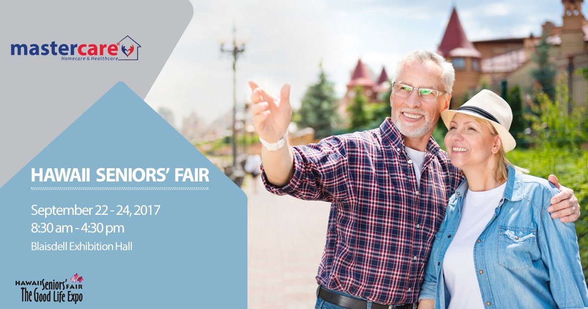 gomastercare's tweet photo. Check out our booth this weekend at #HawaiiSeniorsFair to learn about our services &amp; get fun giveaways! #Mastercare #Homecare #Healthcare https://t.co/APLE2geW7U