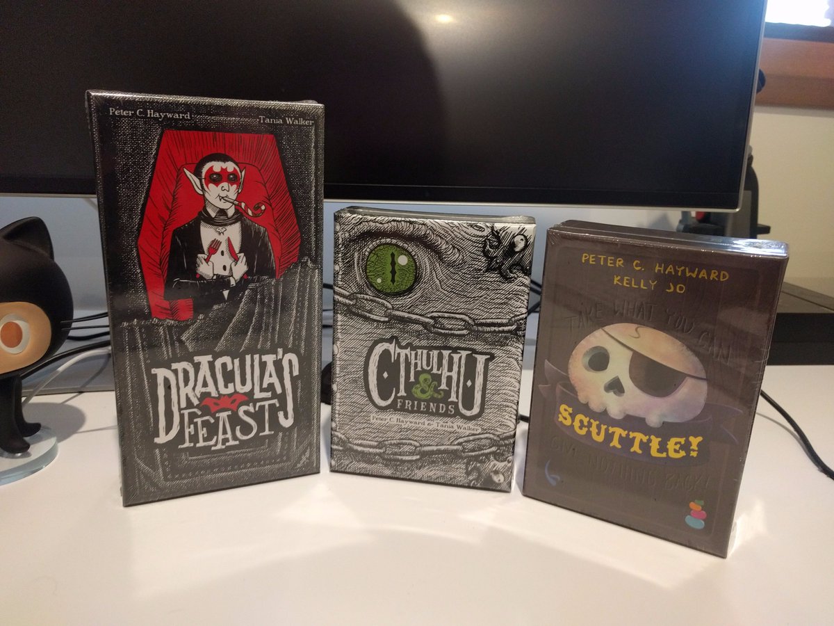 ozbdb's tweet photo. @PlayJellybean Yay! Scuttle &amp; Dracula's Feast arrived today! Can't wait for the Lady and the Tiger to follow... :) https://t.co/9JU3V4bMGI