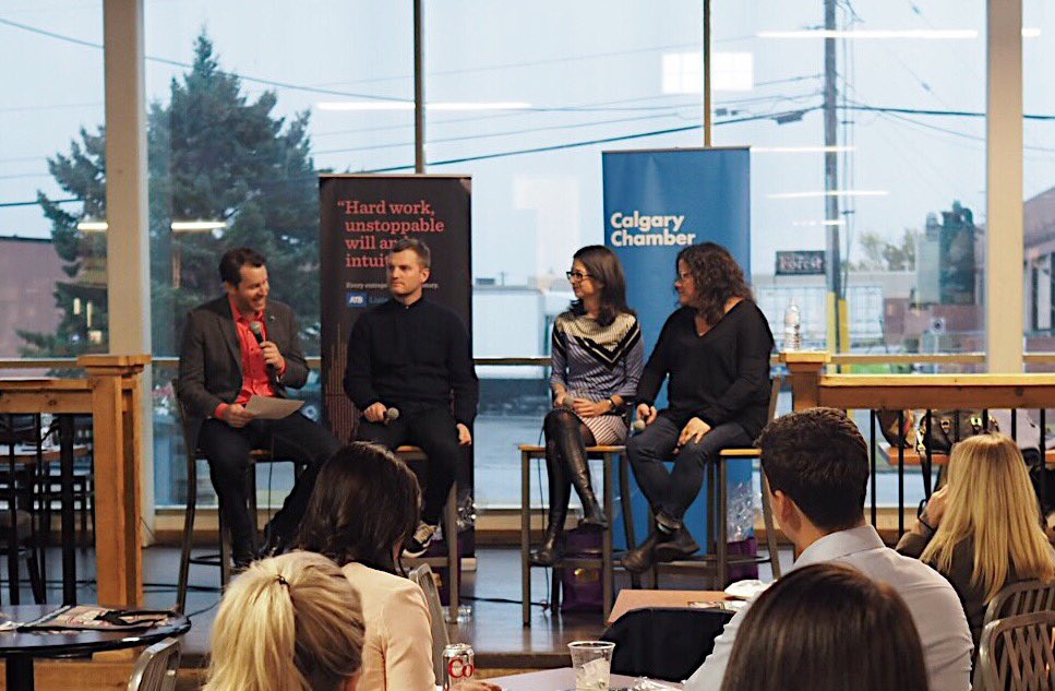 Calgary Chamber (@calgarychamber) on Twitter photo “Whether you have 1, 10 or100 employees—the stress is the same. It’s important to have good friends & mentors you can lean on” <a href="/LeslieEchino/">Leslie Echino</a> “Whether you have 1, 10 or100 employees—the stress is the same. It’s important to have good friends & mentors you can lean on” <a href="/LeslieEchino/">Leslie Echino</a>