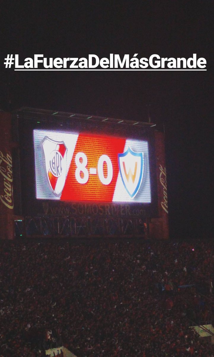 SC_ESPN's tweet photo. Así compartió River la felicidad por una goleada histórica ante Jorge Wilstermann en la Conmebol Libertadores. https://t.co/prcMhsUzIW