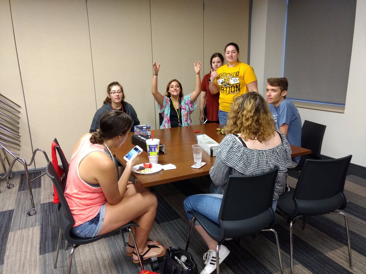WSU_SHAC's tweet photo. Cards against humanity is heating up at #shockerslive2017 https://t.co/iPUDAGBmbq