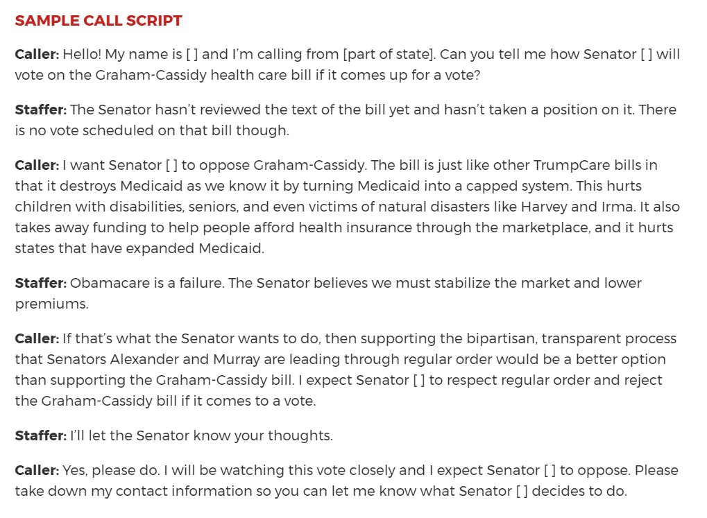 IndivisibleMS_D's tweet photo. Sample back-and-forth call dialogue with staff to make calling even easier!
Let's light up the phone lines starting at 7am (DC)! #HAMFriday https://t.co/bXebArQFP8