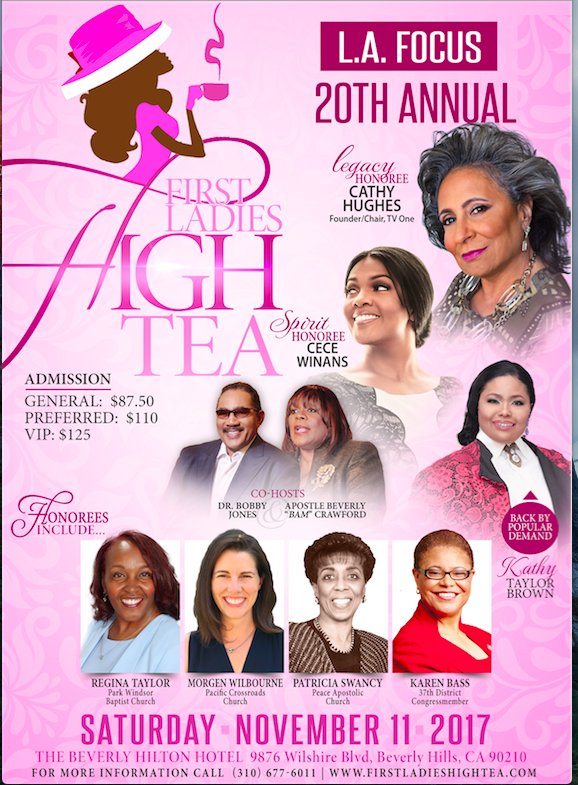 LAFocusHighTea's tweet photo. It's that time again ! L.A. Focus First Ladies High Tea. Get your tickets now ! #LAFOCUS #FLHT2017 https://t.co/DEkcALGB7v