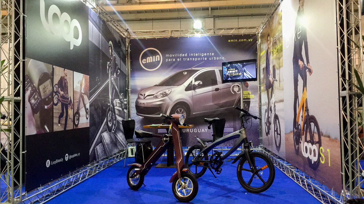 Hoy en el 13 Salão Latinoamericano del veículo elétrico en Sao Paulo, Brasil. Expo Center Norte <a href="/VELatinoAmeric1/">Veículo Elétrico LA</a> #LoopBikesUy #AutoElectrico