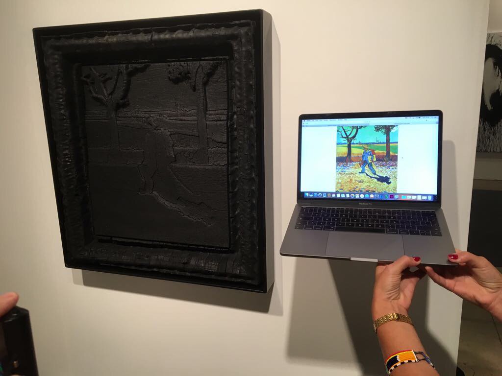 NLinChicago's tweet photo. The #Dutch-based gallery Grimm has resurrected one of #VanGogh’s long-lost paintings, reconstructing it using various types of wood. https://t.co/Qkp2a4hMOx