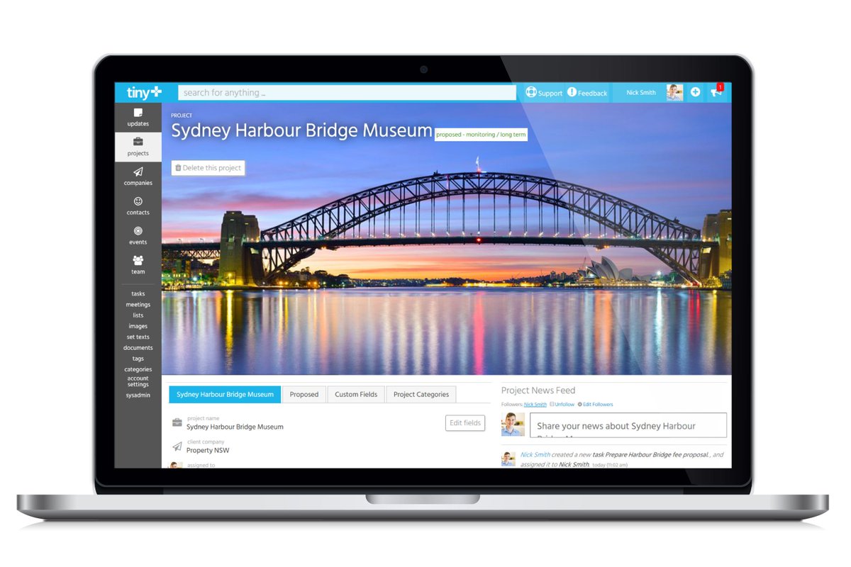 tiny_plus's tweet image. tiny+ follows your projects from the first hint of a lead through to completion. Then it builds your portfolio to help you win the next job.