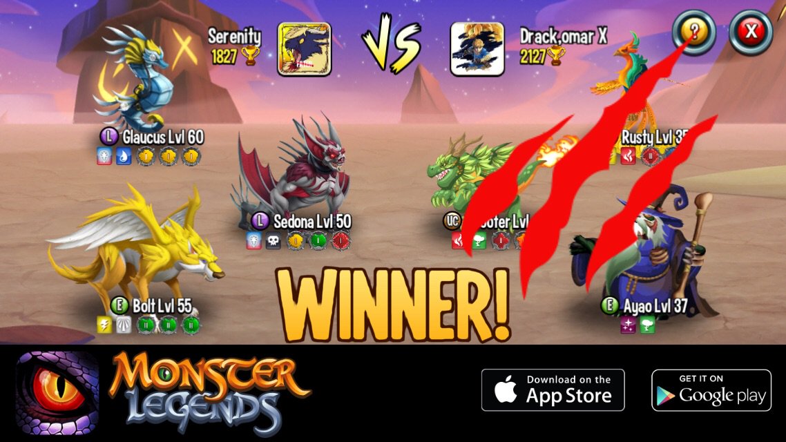 TrinityNightsh1's tweet photo. I rule at the Monster Legends Arena! If you dare to challenge me, start collecting monsters! https://t.co/CVBz4Ir82c https://t.co/A6UH3O1A8L