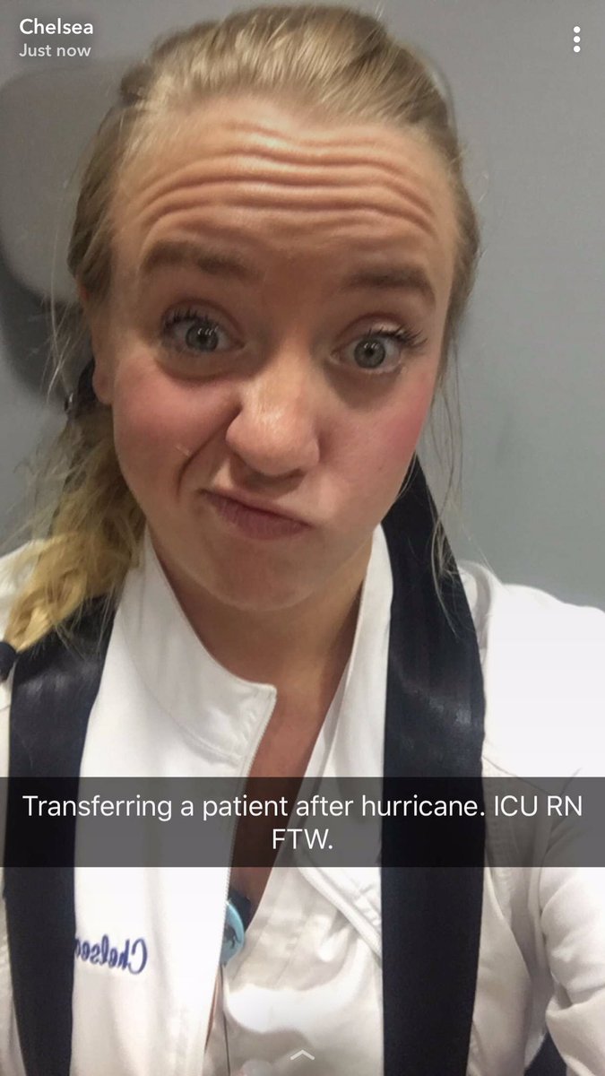 ChelseaRN929's tweet photo. After ST. Vincent's Riverside began taking on water we were asked to evacuate all patients on ventilators. #HurricaneIrma #ICU #RN https://t.co/BhR9Qonb9P