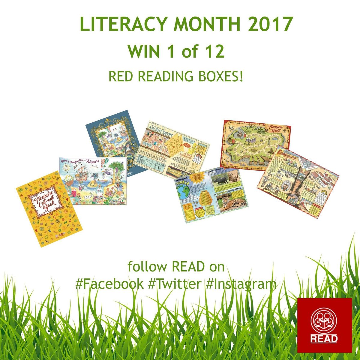 #Win #RedReadingBoxes for #LiteracyMonth!  #follow, #Like, #Retweet! Follow on #Instagram and #Facebook too!
