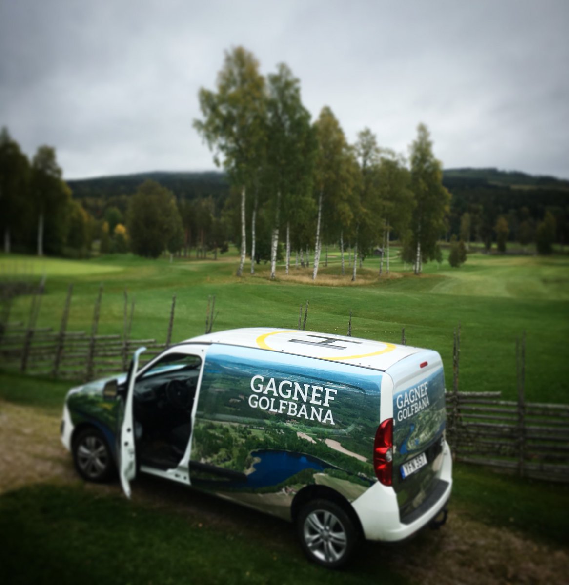 We also welcome #helicopters #heliport #gagnef #dalarna #gagnefgolfbana