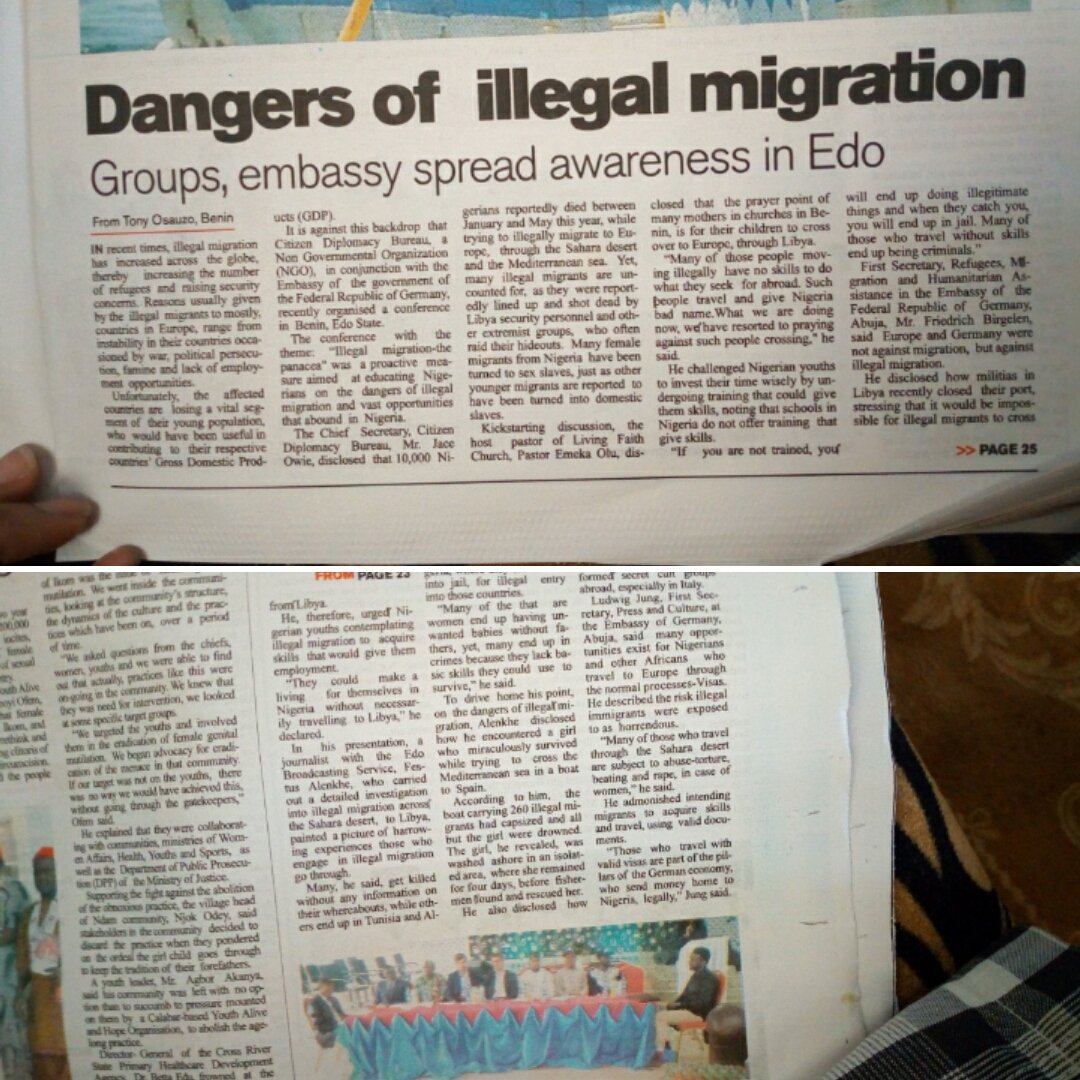 GlobalRlation's tweet image. Citizen Diplomacy Bureau  holds a conference aimed at informing and educating the public on the dangers of illegal migration