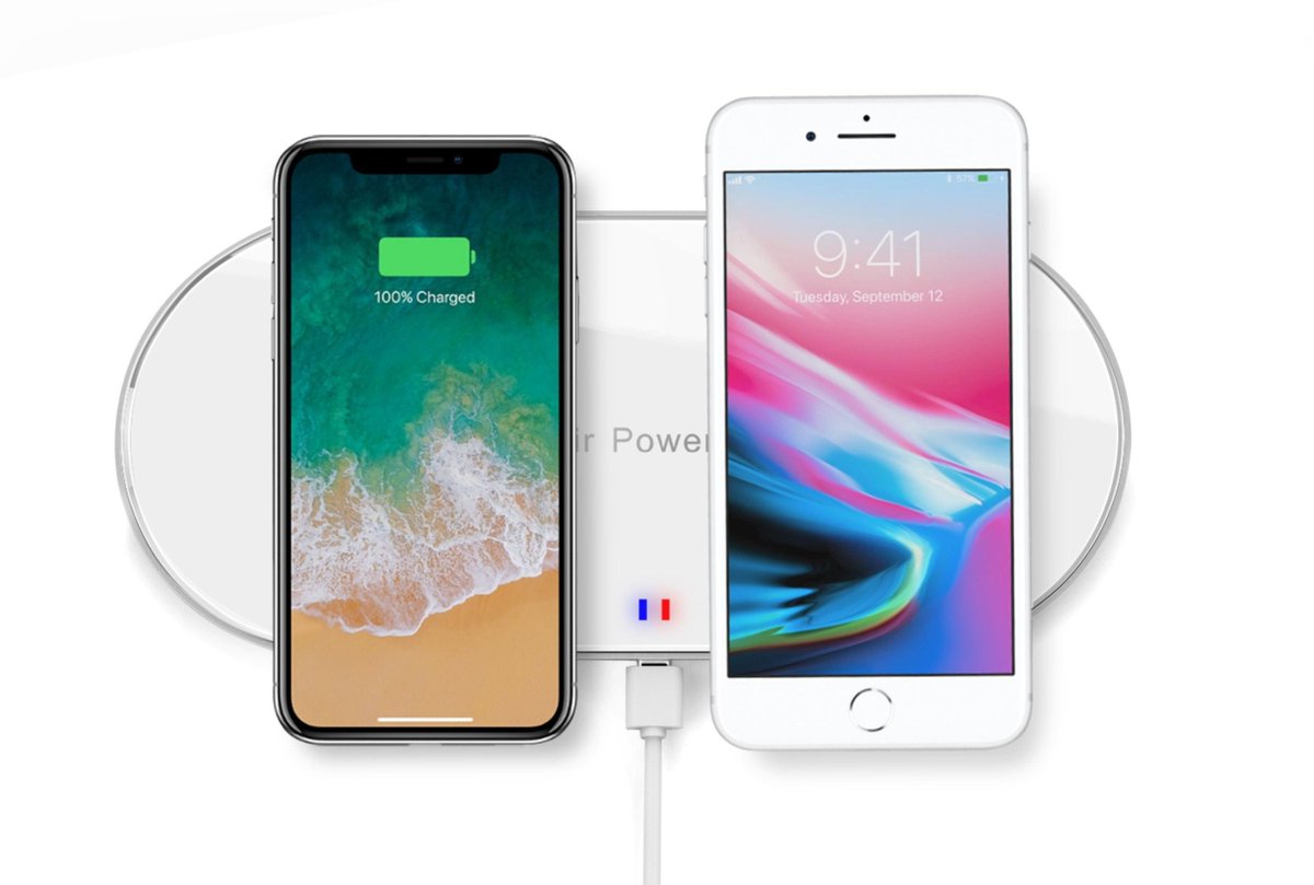 Double-Devices-Charging Qi Wireless charger for Iphone &amp; Samsung #iPhone8 #iPhoneX  #wirelesscharger

Website : lessmore.hk