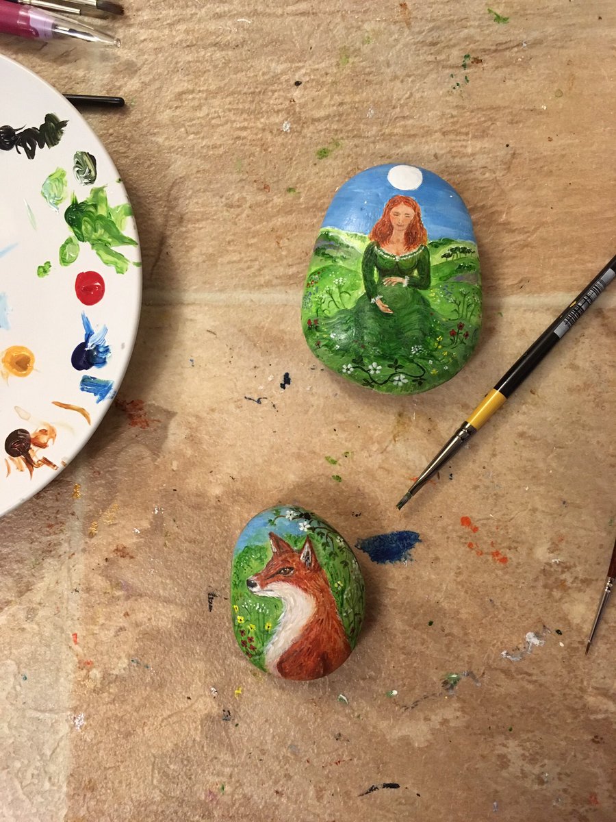 Mother Goddess awaiting coat of lacquer. Fox in progress. More stuff like this from my pagan/nature themed shop at 
etsy.com/uk/shop/hawkon…