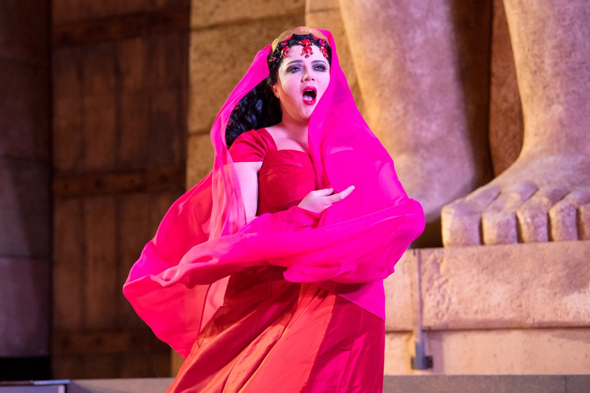 OperaAustralia's tweet photo. TOI TOI TOI to Anna-Louise Cole (Aida) & Sian Pendry (Amneris) making their Griffith Opera on the Beach - Aida debut tonight! #OperaBeach https://t.co/MlKeNVee78