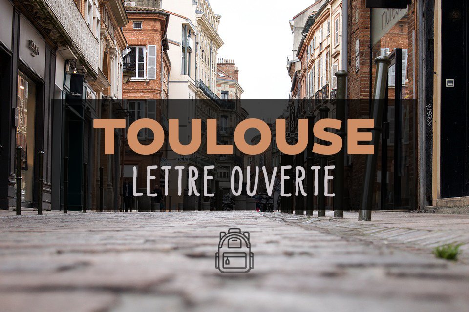 Retrouvez ma lettre ouverte à #Toulouse sur le blog de @AndSoMyDreams 
➡ bit.ly/Lettre-A-Toulo…
<a href="/VisitToulouse/">Visit Toulouse</a> <a href="/TlseMetropole/">Toulouse Métropole - INACTIF</a> <a href="/Toulouseblog/">Toulouseblog.fr</a>