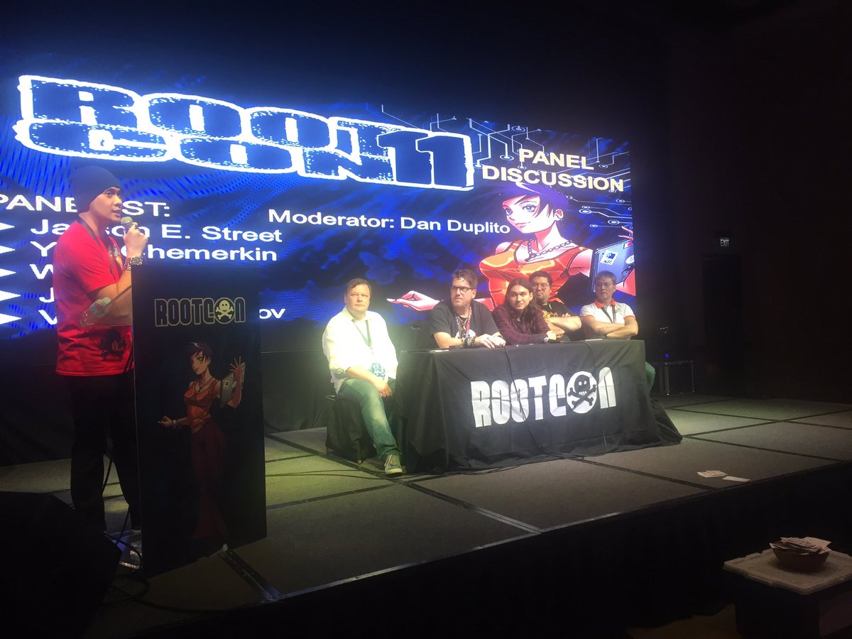 rootconorg's tweet photo. Now happening: Panel Discussion #rootcon11 #rootcon https://t.co/lp8ge6JKg9